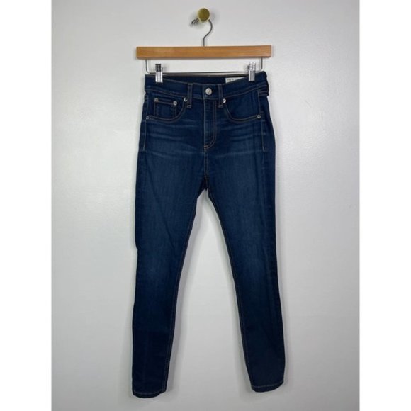 Rag & Bone High Rise Skinny Bedford Denim Jeans Women's Blue Size: 24 NWOT - Picture 2 of 10